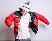 Bunda Karl Kani Retro Block Reversible Puffer Jacket red/black/white