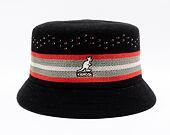 Klobouk Kangol Slick Stripe Bin Black