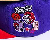 Kšiltovka Mitchell & Ness PATCH OVERLOAD SNAPBACK HWC TORONTO RAPTORS Purple / Red