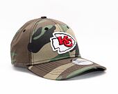 Kšiltovka New Era 9FORTY NFL Camo Kansas City Chiefs Woodland Camo