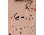 Mikina Karl Kani Small Signature OS Paintsplatter Hoodie sand