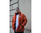 Bunda Karl Kani OG Paisley Puffer Jacket dark orange/white/black