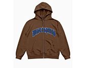 Mikina Wasted Paris Hoodie Zip Chill Kingdom - Cognac