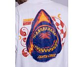 Triko Santa Cruz Shark Trip L/S T-Shirt White