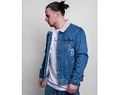 Džínová Bunda Karl Kani Old English Denim Jacket dirty blue