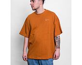 Triko Karl Kani Chest Signature Heavy Jersey OS Tee cognac
