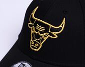 Kšiltovka New Era 9FORTY NBA Metallic Chicago Bulls Black