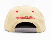Kšiltovka Mitchell & Ness CLASSIC CANVAS SNAPBACK Chicago Bulls Tan
