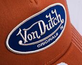 Kšiltovka Von Dutch Boston Trucker Cotton Twill Orange/Navy