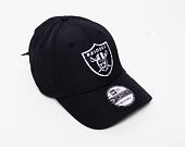 Kšiltovka New Era 9FORTY Black and White Las Vegas Raiders Strapback Black