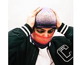 Custom made pletená Balaclava kukla - Funky Rainbow