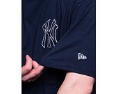 Triko New Era Heritage Back Print Oversized Tee New York Yankees Oceanside Blue / Off White