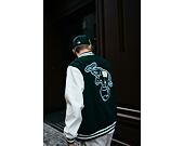 Bunda New Era Heritage Varsity Jacket Oakland Athletics Dark Green / Off White