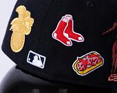 Kšiltovka New Era 59FIFTY MLB Script 5 Boston Red Sox Navy / Red