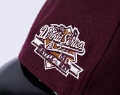 Kšiltovka New Era 59FIFTY MLB WS Sidepatch Trail Mix Oakland Athletics Frosted Burgundy