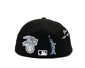 Kšiltovka New Era 59FIFTY MLB Script 5 New York Yankees Black / Optic White