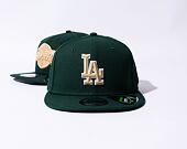 Kšiltovka New Era 9FIFTY MLB Repreve Los Angeles Dodgers Dark Green / Oat Milk