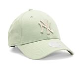 Dámská kšiltovka New Era 9FORTY Womens MLB Metallic Logo New York Yankees Soft Grass / Shiny Silver