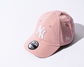 Dětská kšiltovka New Era 9FORTY Kids MLB League Essential New York Yankees Dirty Rose / Optic White