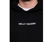 Mikina Helly Hansen CORE GRAPHIC SWEAT HOODIE 992 BLACK