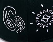 Kšiltovka New Era 59FIFTY MLB All-Over-Paisley Oakland Athletics Team Color / Optic White