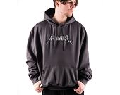 Mikina Karl Kani Woven Signature Kaniverse OS Hoodie Anthracite