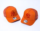 Dětská kšiltovka New Era 9FORTY Kids A-Frame Trucker MLB Tonal Mesh New York Yankees Redwood