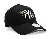 Dámská kšiltovka New Era 9FORTY Womens MLB Floral Metallic New York Yankees Black