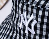Dámský klobouk New Era MLB Womens Gingham Tapered Bucket New York Yankees Black