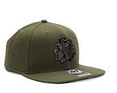 Kšiltovka '47 Brand NHL Chicago Blackhawks Ballpark Camo CAPTAIN Sandalwood