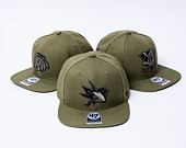 Kšiltovka '47 Brand NHL San Jose Sharks Ballpark Camo CAPTAIN Sandalwood
