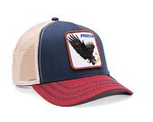 Kšiltovka Goorin - The Freedom Eagle Trucker - Indigo