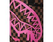 Batoh Sprayground Pink Drip Brown Check DLX Backpack