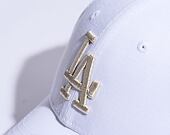Dámská Kšiltovka New Era 9FORTY Womens MLB Metallic Logo Los Angeles Dodgers White / Silver