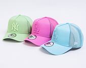 Dětská Kšiltovka New Era 9FORTY Kids A-Frame Trucker MLB Tonal Mesh Los Angeles Dodgers Pastel Blue