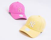 Dámská Kšiltovka New Era 9FORTY Womens MLB League Essential New York Yankees Soft Yellow / White