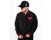 Bunda New Era Script Bomber Chicago Bulls Black / Red