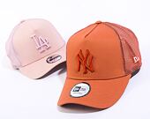 Kšiltovka New Era 9FORTY A-Frame Trucker MLB Tonal Mesh New York Yankees Redwood