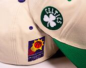 Kšiltovka Mitchell & Ness NBA Sail 2 Tone Snapback Boston Celtics Off White