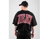 Triko New Era NBA Infill Logo Oversized Tee Miami Heat Black / Scarlet