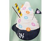 Triko New Era MLB Icecream Oversized Tee New York Yankees Bright Green / Off White