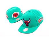 Kšiltovka Mitchell & Ness NBA Desert Green Snapback Chicago Bulls Teal