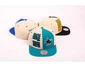 Kšiltovka Mitchell & Ness NHL Pop Panel Snapback San Jose Sharks Off White