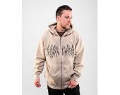 Mikina Wasted Paris Hoodie Zip Iron Bliss Sand