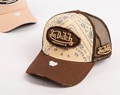 Kšiltovka Von Dutch Trucker Kalmar Poly Woven Brown Bandana