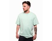 Triko Karl Kani Small Signature Pinstripe Tee light mint/white