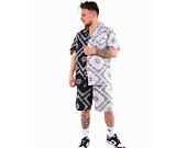 Kraťasy Karl Kani Small Signature Paisley Block Resort Shorts black/white