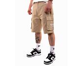 Kraťasy Karl Kani Small Signature Washed Cargo Shorts taupe