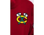Mikina Mitchell & Ness NHL City Collection Fleece Hoody Blackhawks Scarlet