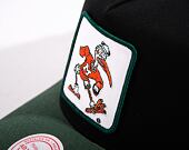 Kšiltovka Mitchell & Ness Ncaa Truck It Trucker Miami Black
